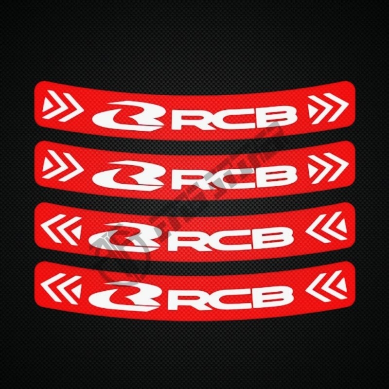 Stiker velg Rcb sticker cutting lis pelg motor rcb racing boy
