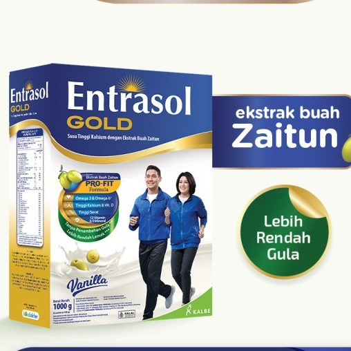 

Susu ENTRASOL GOLD 980gr Coklat / Vanila