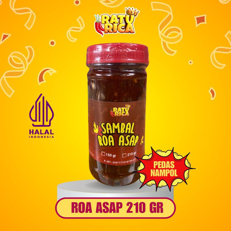 

SAMBAL ROA asli Manado isian full daging ikan roa asap