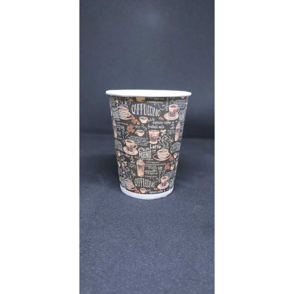 Hot Paper Cup Motif 8 oz