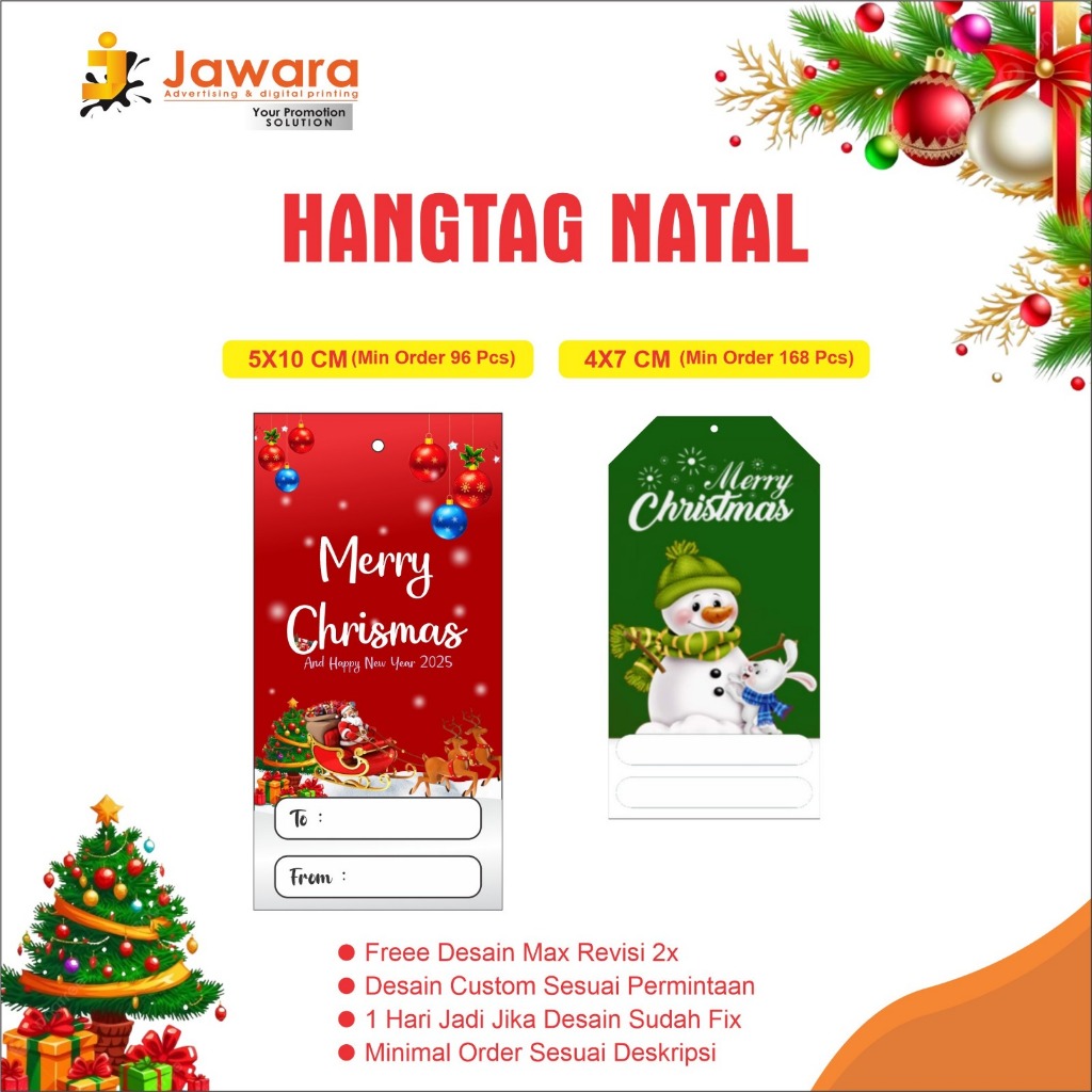 HANGTAG NATAL, UCAPAN TAG, CHRISMAS, HAMPERS NATAL 2024 ( PONOROGO, NGAWI, WONOGIRI, PACITAN, MADIUN