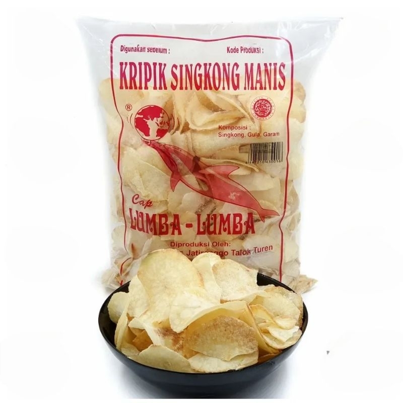 

Oleh-oleh Malang keripik singkong Lumba-Lumba 200gram