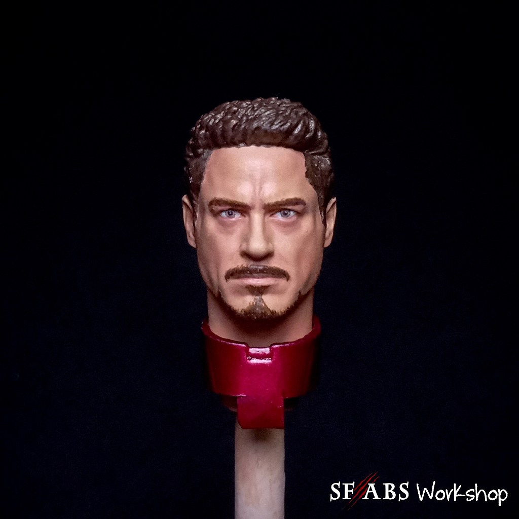 Tony Stark Iron Man Mark 42 43 Avengers Infinity War (Robert Downey Jr) Head Sculpt | ZD Toys ThreeZ