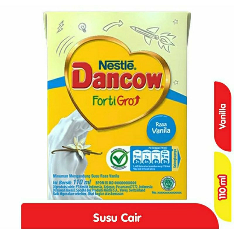 

Dancow FortiGro Susu UHT Vanila 110 ml