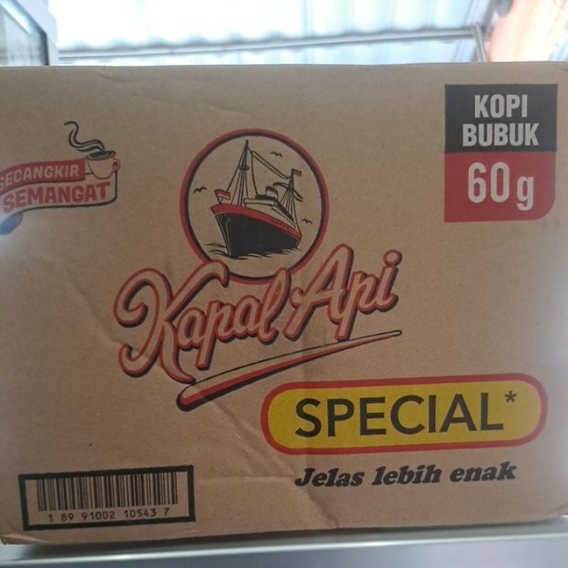 

kopi kapal api 60 gr isi 5 renteng