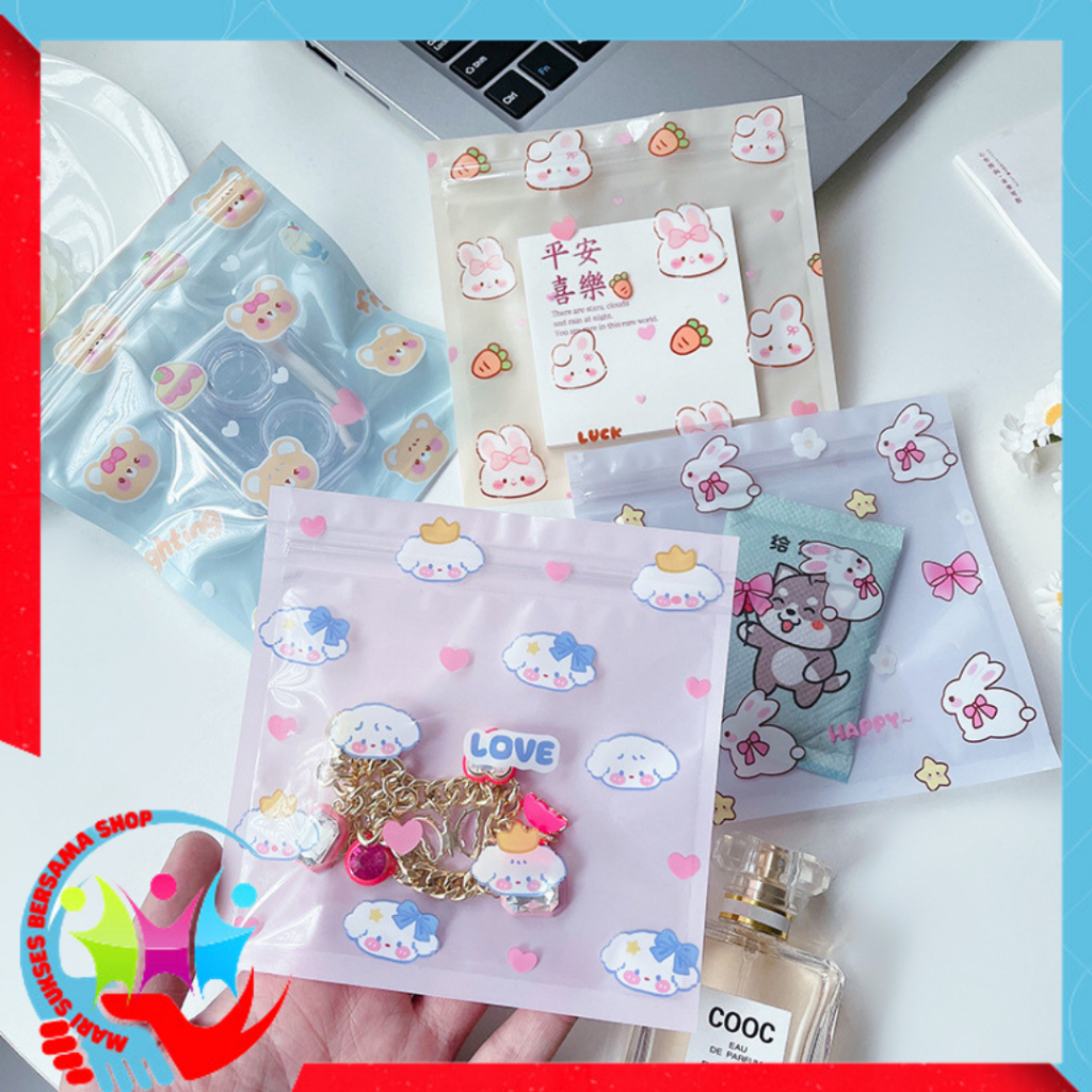 

MSBS Plastik Ziplok Plastik Kemasan Permen Kue Serbaguna Plastik Kemasan Mini 13.5cm Plastik Klip Serbaguna Dengan Penutup Zip Lock Tas Cookie Mini Gambar Karakter