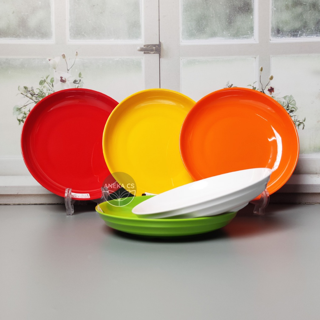 Piring Kecil Melamin 6 inch - Pisin Melamin - Piring Tatakan - Piring Cekung - Ps1960