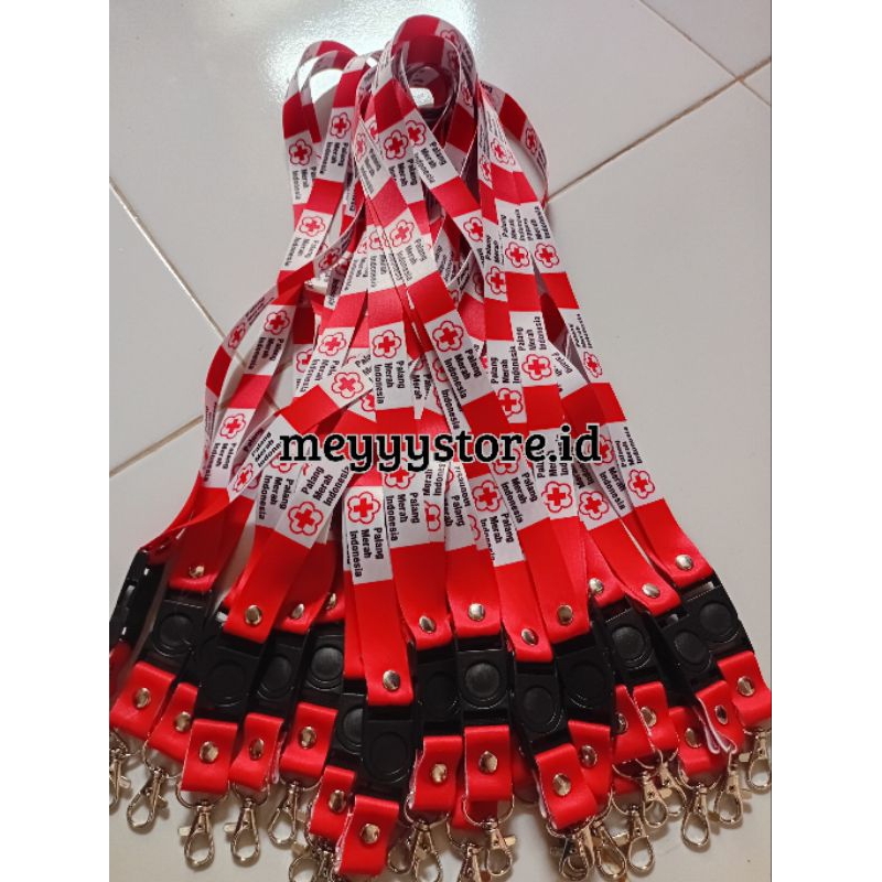 

Tali Id Card / Lanyard PMI [Palang Merah Indonesia] Termurahhh!! Ready Stok!!!