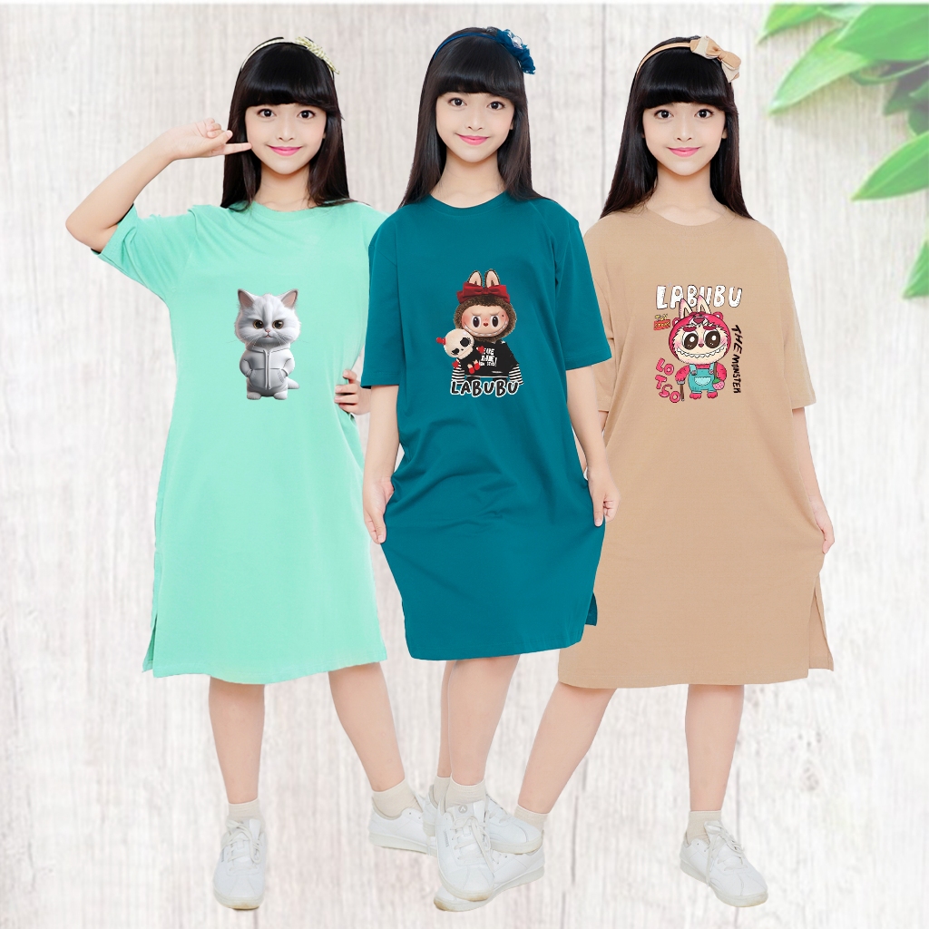 Dress Anak perempuan | Tunik anak Perempuan Katun 24s | kaos anak | atasan anak | Tunik Perempuan