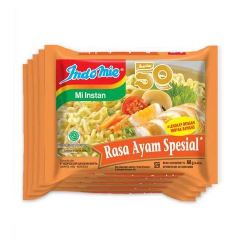 

Indomie Rasa Ayam Spesial isi 5pcs / Mie Instan