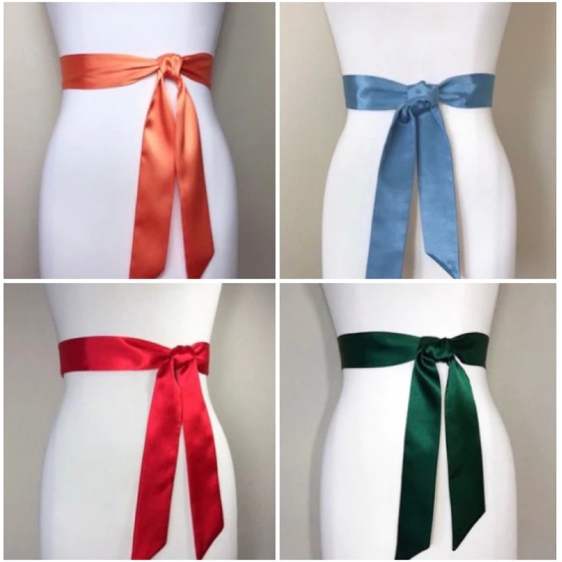 Tali pinggang satin wanita / Obi belt lilit fashion wanita