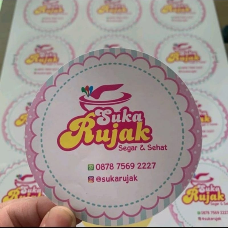 

Cetak Sticker/stiker bahan chromo kemasan
