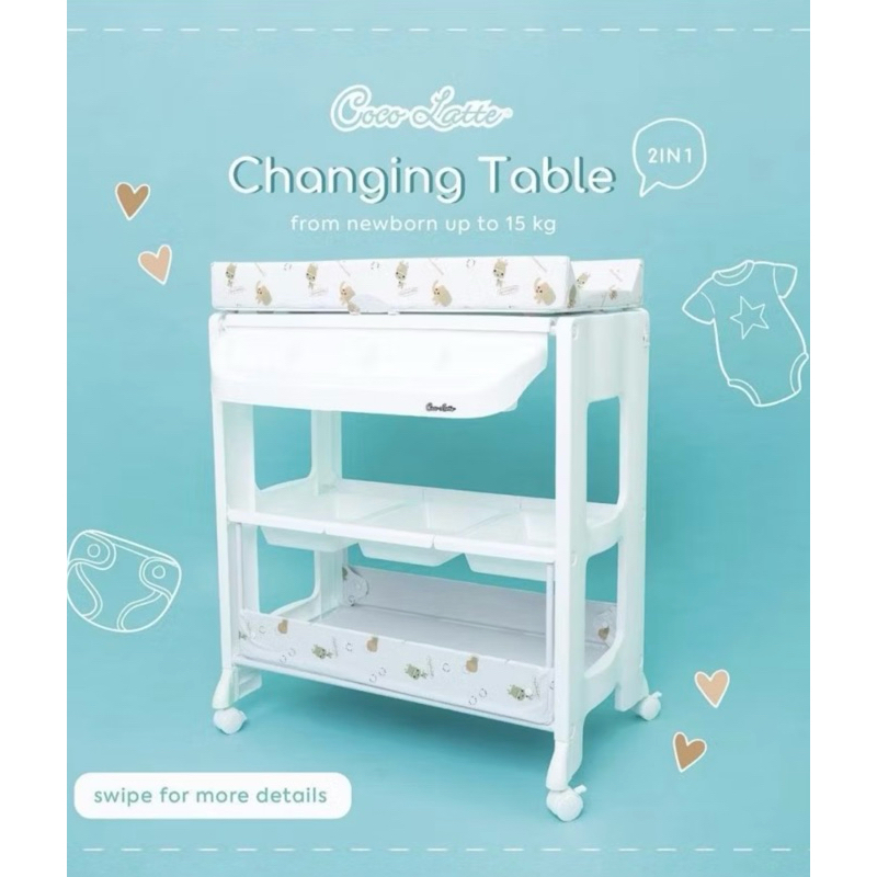 Preloved Cocolatte Baby Tafel / Changing Table / Bak Mandi