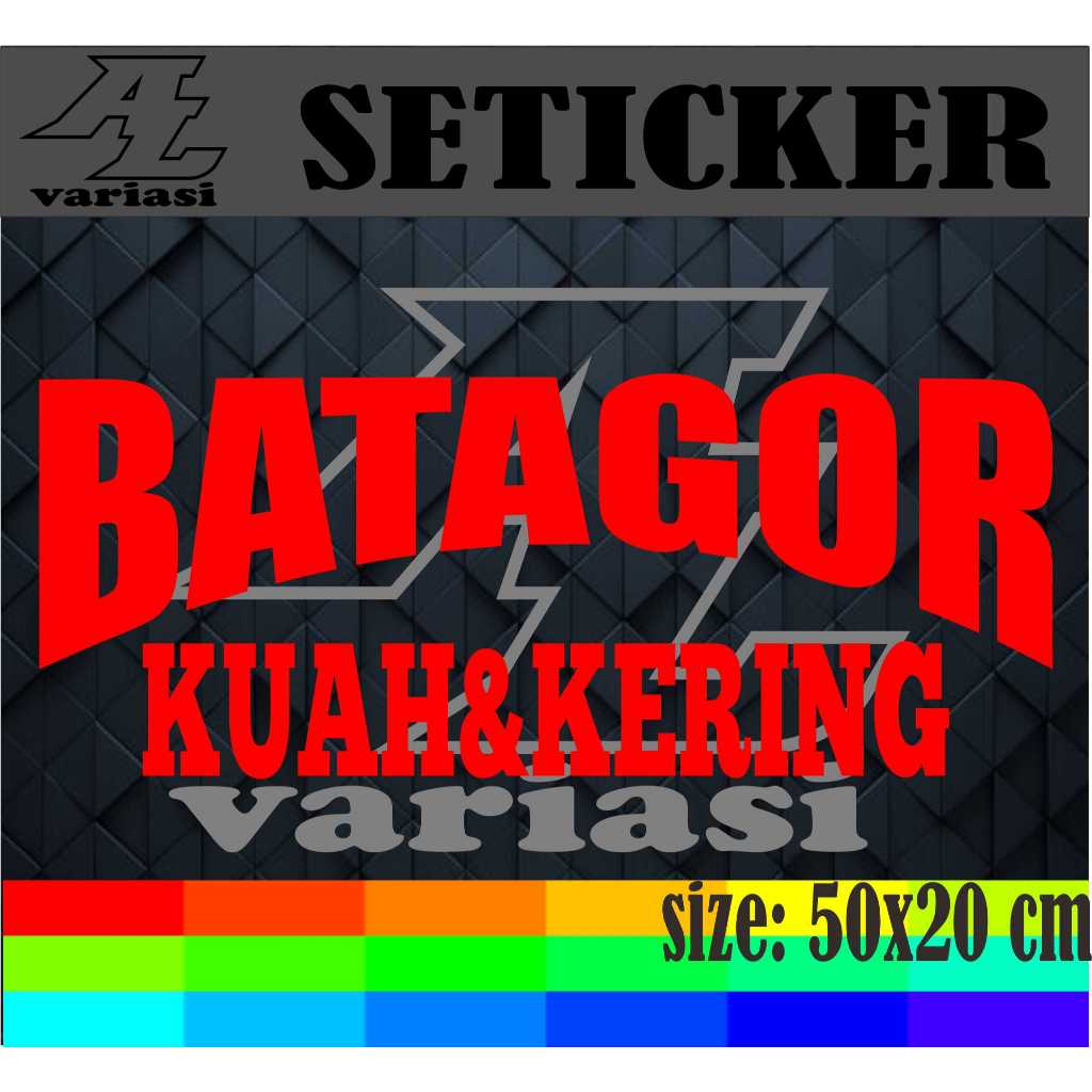 

SETIKER NAMA JUALAN BATAGOR KUAH DAN KERING BAGUS BUAT DI GROBAK DAN ETALASE