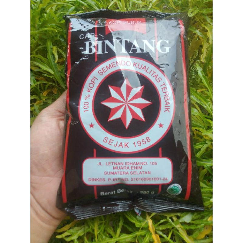 

Kopi Bubuk Cap Bintang Asli Semendo Kemasan 250 Gram