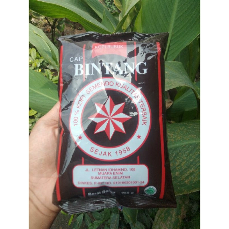 

Kopi Bubuk Cap Bintang Asli Semendo Kemasan 250 Gram