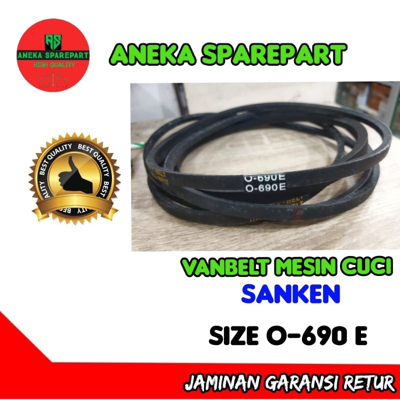vanbelt mesin cuci sanken size O-690 E