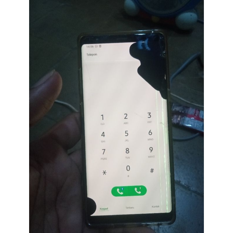 LCD SAMSUNG GALAXY NOTE 8 MINUS + FRAME HITAM