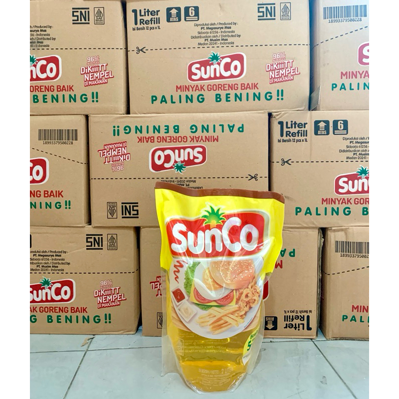 

MINYAK GORENG SUNCO 1L SATU DUS ISI 12PCS BENING