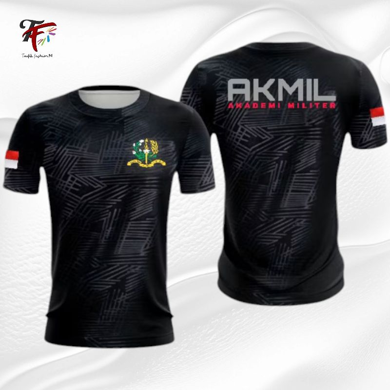 Kaos Jersey Dryfit Embos AKMIL Akademi Militer Terbaru - 4 variasi warna | Baju Olahraga AKMIL | T-s