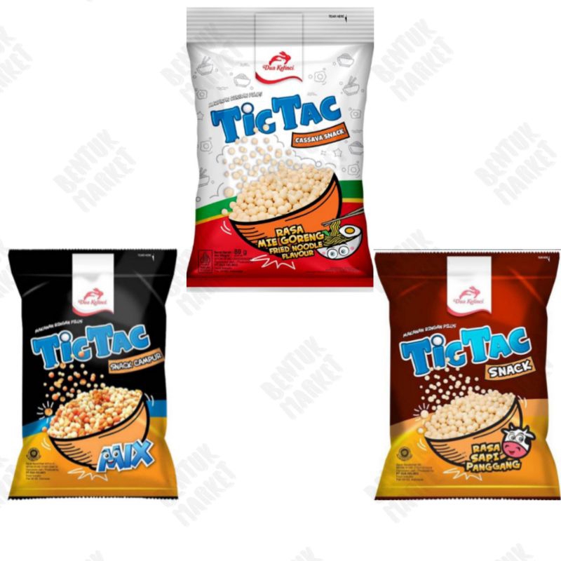 

TicTac Pilus Dua Kelinci Rasa Mie Goreng 80gr / TicTac Pilus Rasa Sapi Panggang 80gr / TicTac Pilus Mix 80gr / Kacang Pilus