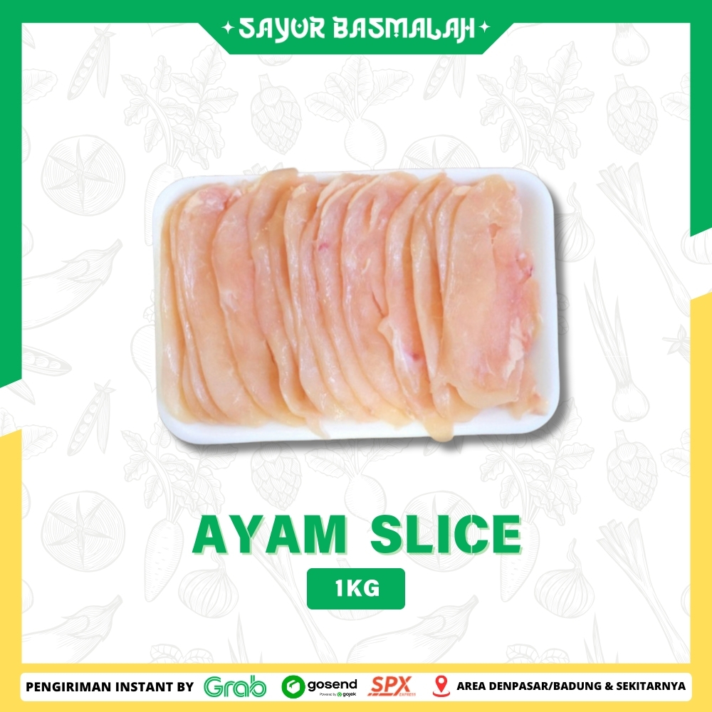 

Daging Ayam Slice 1kg - Sayur Basmalah