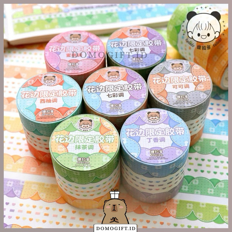 

Washitape Bubble Awan Buat DIY Dekor Buku Jurnal Lace Limited Tape Masking Tape Colourfull TLD82