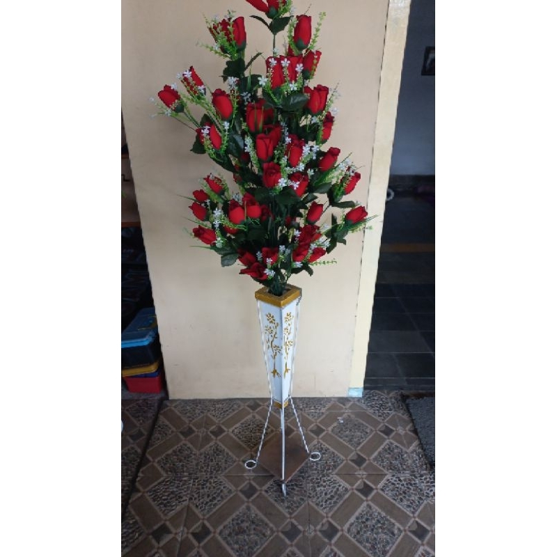 Bunga mawar jumbo/ bunga artificial/bunga plastik