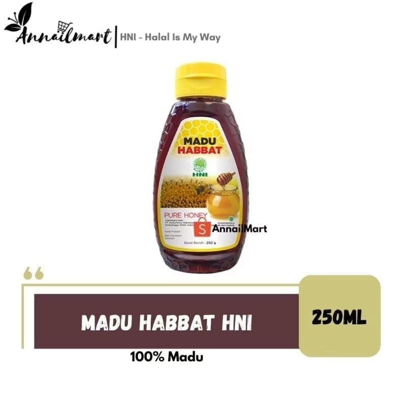 

Madu Habbat 250ml HNI HPAI 100% Madu Murni