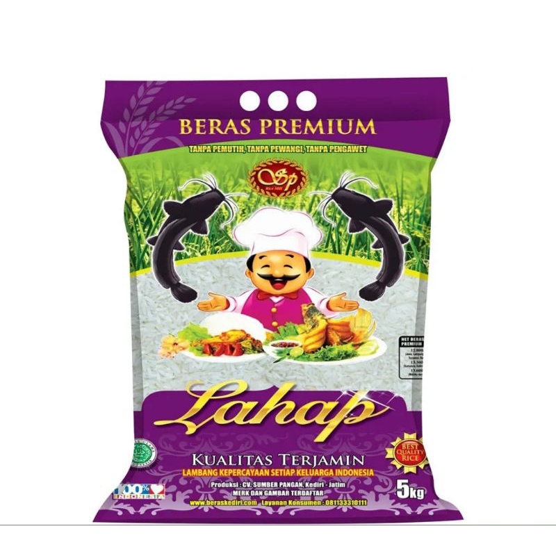 

Beras Lahap Lele 5kg/ Beras Kemasan 5kg/ Beras Premium