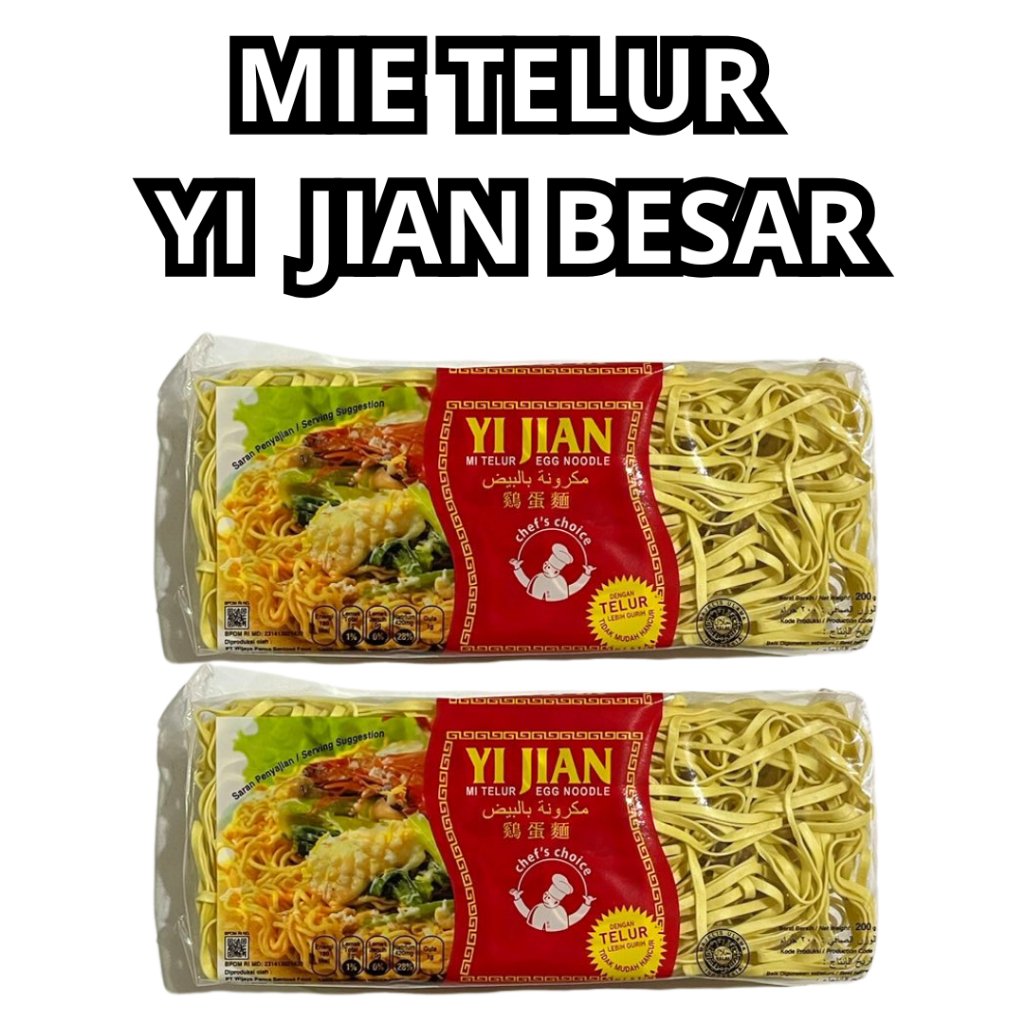 

Mie Telur Yi Jian Besar 200gr