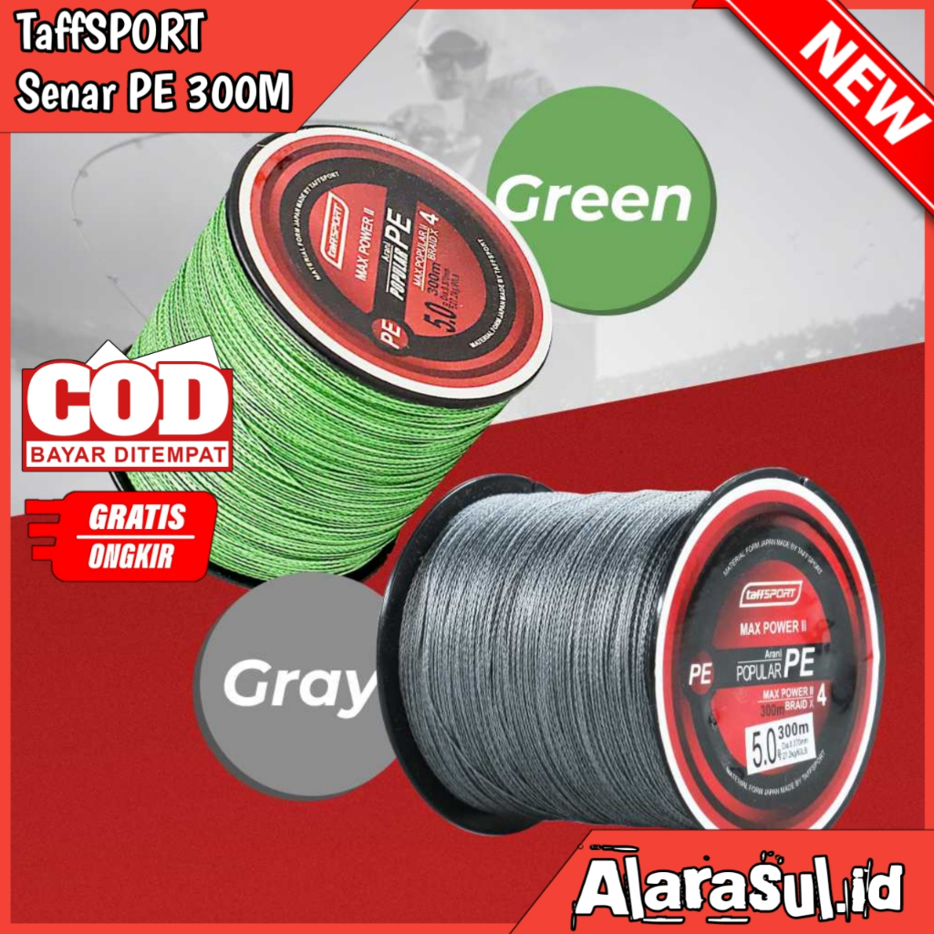 Senar PE 300 meter Senar Pancing Pe x4 Benang Pancing Pe Tali Pancing Pe Kuat Senar Tali Benang