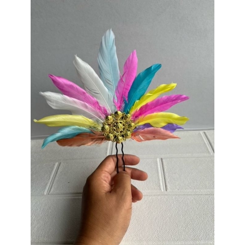 (tusuk rainbow) tusuk asesoris tari/asesoris tari/asesoris sanggul/asesoris kepala/hiasan kepala