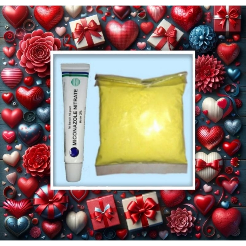 salep miconazole + belerang sulfur bubuk obat anti jamur scabies panu kudis kurap gatal selangkangan