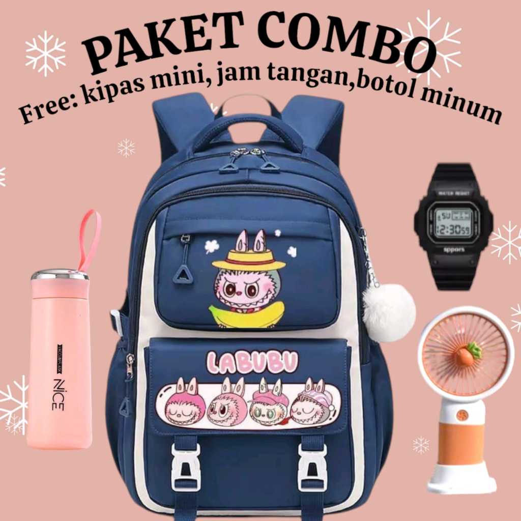 TAS RANSEL ANAK YANG LAGI VIRAL TAS LABUBU YANG BAGUS BUAT SD SMP TAS TRENDING TAS SEKOLAH TAS ANAK 