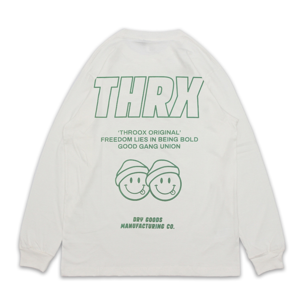 Throox Longsleeve || Throox Kaos Lengan Panjang Trossard White