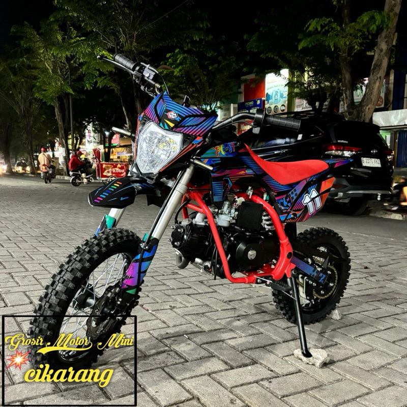 MOTOR MINI TRAIL PC MOTO 110CC MATIC RING 14/12 MESIN 4TAK