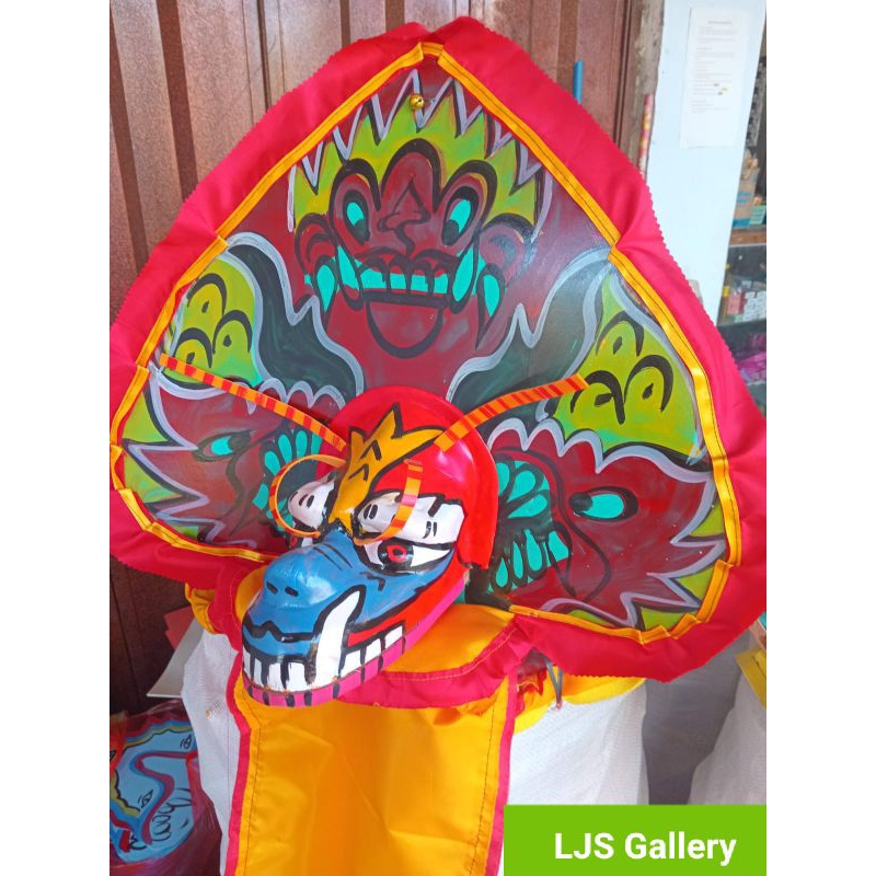 Barongan spon kepala devil/Barongan spon lancip renda