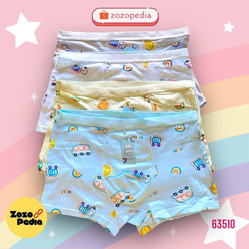 Elena Celana Boxer Anak-Celana Dalam Anak-Random motif warna-Super Soft