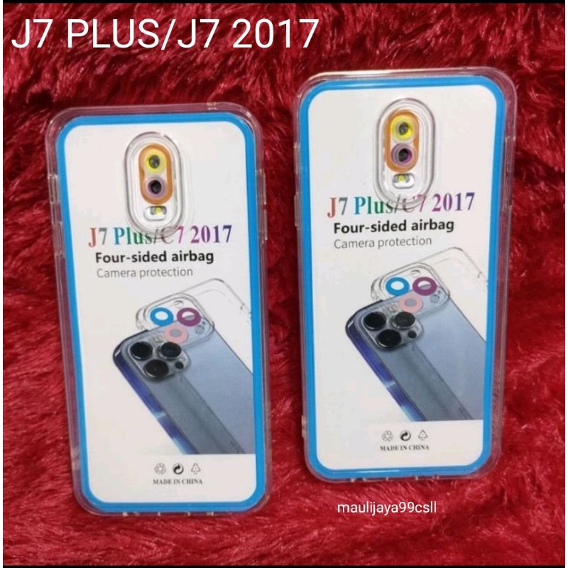 SOFTCASE CASING BENING TELASPARAN TYPE SAMSUNG J7 PLUS +7 2017/PELINDUNG BELAKANG NYA HP DAN CAMERA 