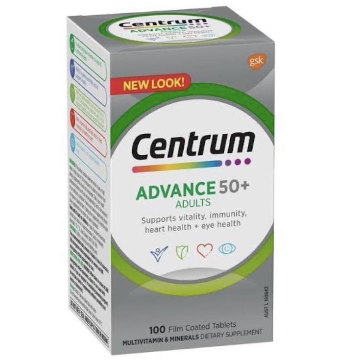 Centrum Advance 50+ isi 100 tablet 100 capsul