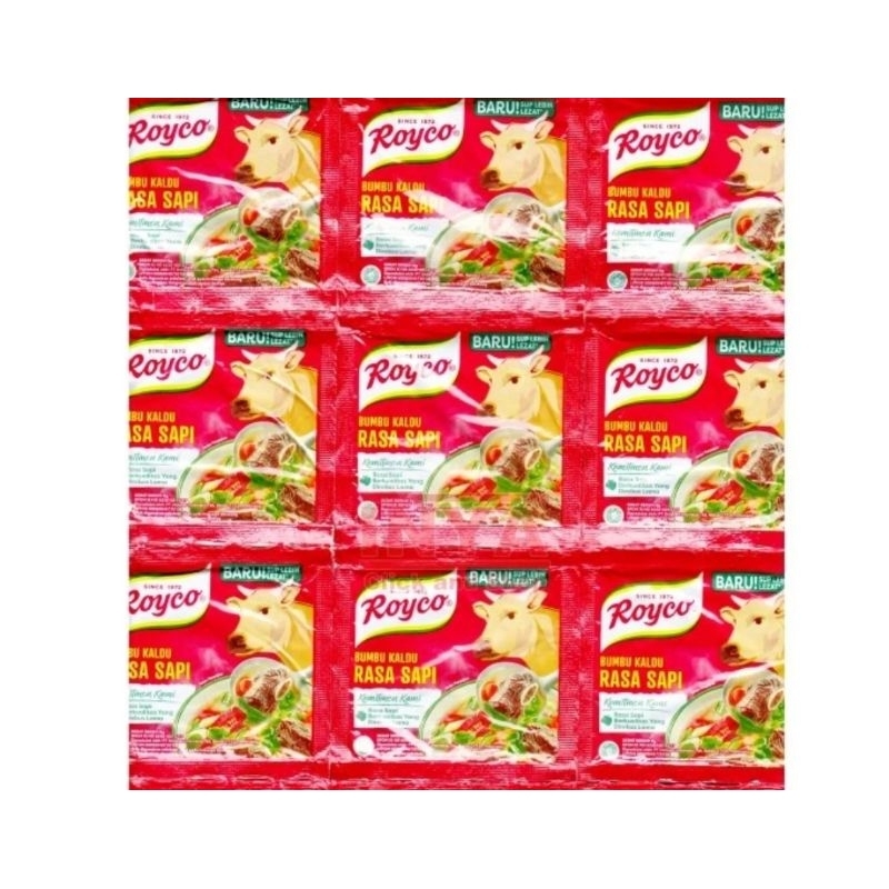 

Royco bumbu pelezat serbaguna rasa sapi Sachet 16gr X 12.pcs/ 220 gr