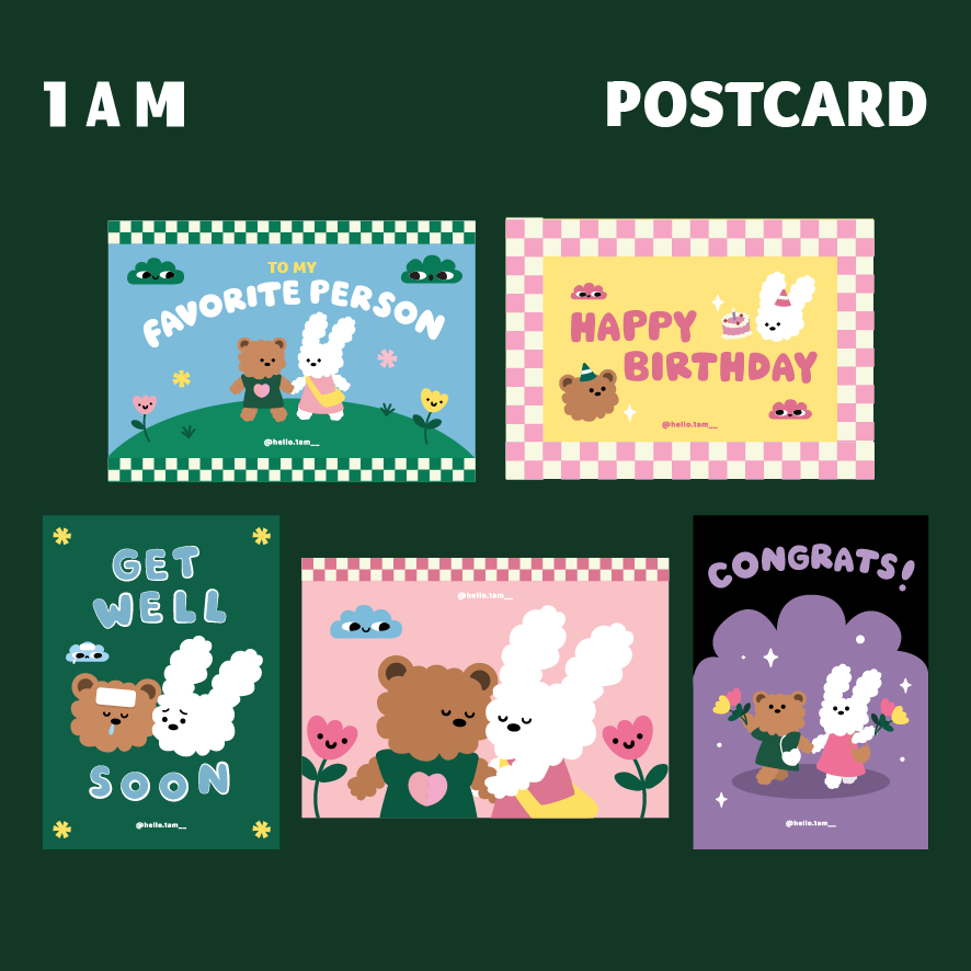 

1AM - GREETING CARDS (A6 POSTCARD)