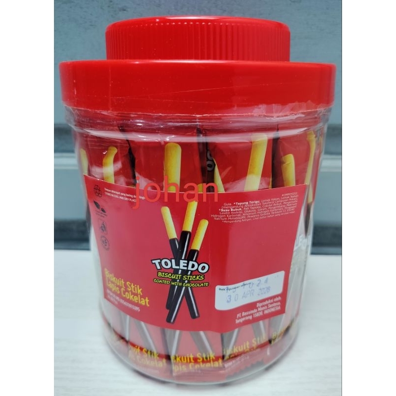 

60 PCS BISKUIT STIK LAPIS COKELAT TOLEDO TOPLES