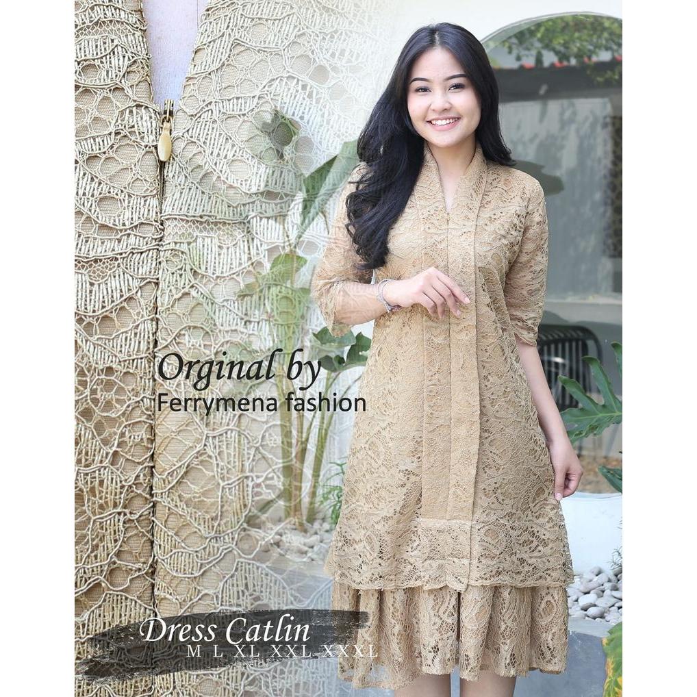 GAUN NATALAN MEWAH DRESS DUYUNG NATAL REMAJA DRES PESTA TERBARU DRESS BROKAT SEMI FRANCIS DRESS JUMB