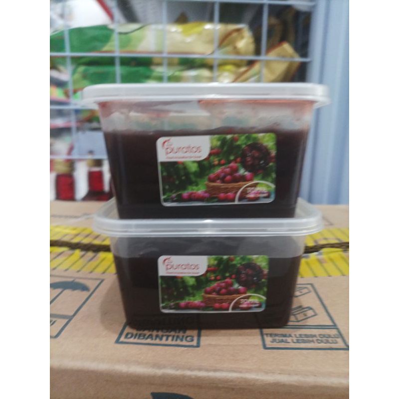 

Puratos Topfil Dark Cherry Selai Buah Filling 250 Gram