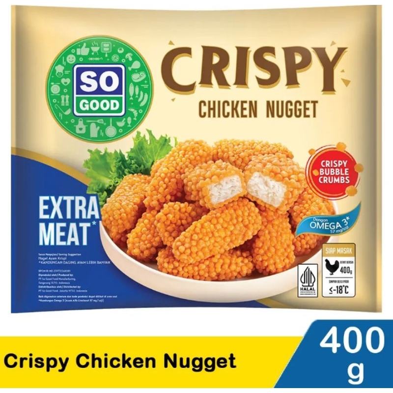 

so good crispy chicken nugget 400 gr