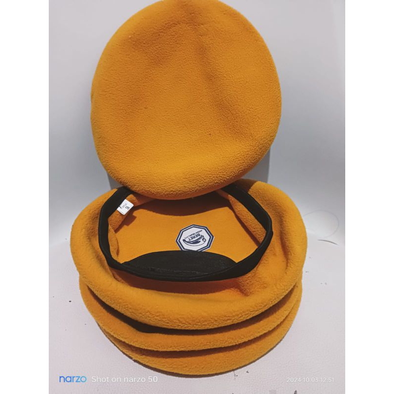 TOPI BARET HAIGHT CUALITY KUNING KUNIR KUNYIT