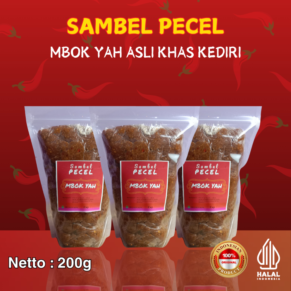 

Sambel Pecel Asli Kediri Mbok Yah Bumbu Pecel Sambal Kacang