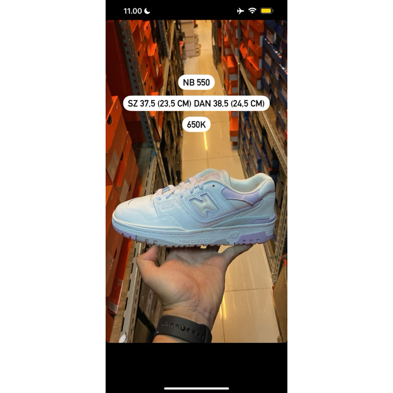 New Balance 550 Lilac NB Shoes 100% Original SPORT STATION JASTIP GS SZ